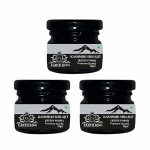 EARTH KING Kashmiri Shilajit/Shilajit Resin | Raw Shilajit | Original Shilajit (Semi Liquid) – 60Gm (Pack of 1)