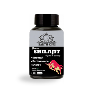 EARTH KING Power Shilajit/Shilajeet Capsule for Vigor & Vitality