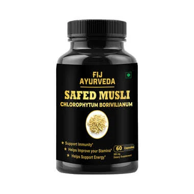 Fij Ayurveda Safed Musli 500Mg Capsule