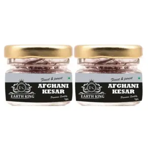 EARTH KING Natural & Pure Finest A++ Grade Afghani Kesar Thread Saffron/Keshar/Zafran/Jafran for Biryani & Cooking 1GM