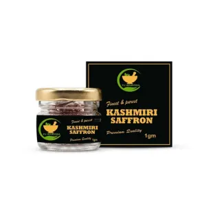FIJ Ayurveda Premium Kashmiri Saffron Threads – Pure & Natural A++ Grade Kesar, Keshar, Zafran for Men & Women, 1g